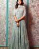 Heavy Sea Green Gown in Chinnon