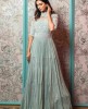 Heavy Sea Green Gown in Chinnon