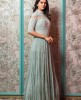 Heavy Sea Green Gown in Chinnon