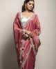 Puce Pink Pure Silk Saree