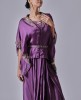 Flowing Amethyst Dreams A Top and Skirt Set in Violet