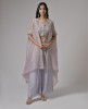 Stylish and Comfortable Choli & Shrug Outfit In Grey