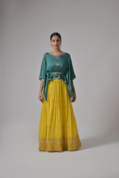 Lime Green Top and Sunshine Yellow Skirt Outfit