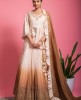 Shaded Lehenga in Cream & Brown Color