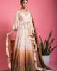 Shaded Lehenga in Cream & Brown Color