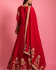 Maroon Colour Gown With Dupatta