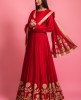 Maroon Colour Gown With Dupatta
