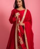 Maroon Colour Gown With Dupatta