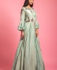 Green Color Dola Silk Gown 