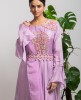 Lavender Anarkali Gown in Dola Silk 