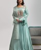 Sea Green Gown in Dola Silk 