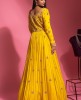Yellow Colour Anarkali Gown