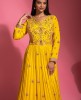 Yellow Colour Anarkali Gown