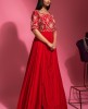 Drape Style Red Gown