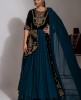 Deep Blue Green heavy gown