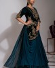 Deep Blue Green heavy gown