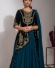 Deep Blue Green heavy gown