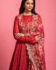Rust Red Colour Gown With Digital Printed Dupatta