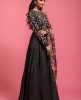 Black Gown With Digital Printed Dupatta