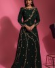 Bottle Green Color Anarkali Gown