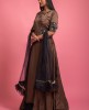 Brown Colour Gown With Dupatta