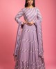 Lavender Colour Gown With Dupatta