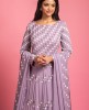 Lavender Colour Gown With Dupatta