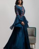Royal Blue gown in Dola Silk 