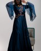 Royal Blue gown in Dola Silk 