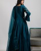 Blue Dola Silk Gown