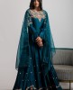 Blue Dola Silk Gown