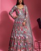 Grey Colour Gown With Dupatta