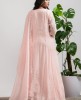 Pink Anarkali Organza Suit