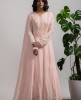 Pink Anarkali Organza Suit