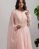 Pink Anarkali Organza Suit