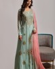Sea Green Anarkali suit 