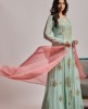 Sea Green Anarkali suit 
