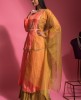 Peach Color Indo Western Dress With Dupatta