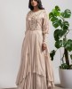 Ivory Cream Gown set with Jacket 