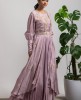Light Purple Gown Set with matching jacket 