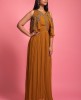 Ochere Yellow Georgette Gown