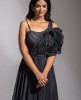 Beautiful Gown In Dark Grey Colour