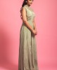 Green Colour Stylish Gown