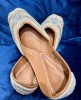 White Moti fancy Jutti with Embroidery Work