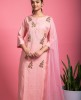   Pure Cotton Baby Pink Kurta and Pant with Dupatta