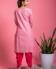 Ballet Slipper Pink Kurti with Dhoti Pants