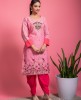 Ballet Slipper Pink Kurti with Dhoti Pants