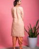 Cream Kurti with Dhoti Pants