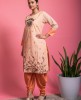 Cream Kurti with Dhoti Pants