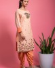 Cream Kurti with Dhoti Pants